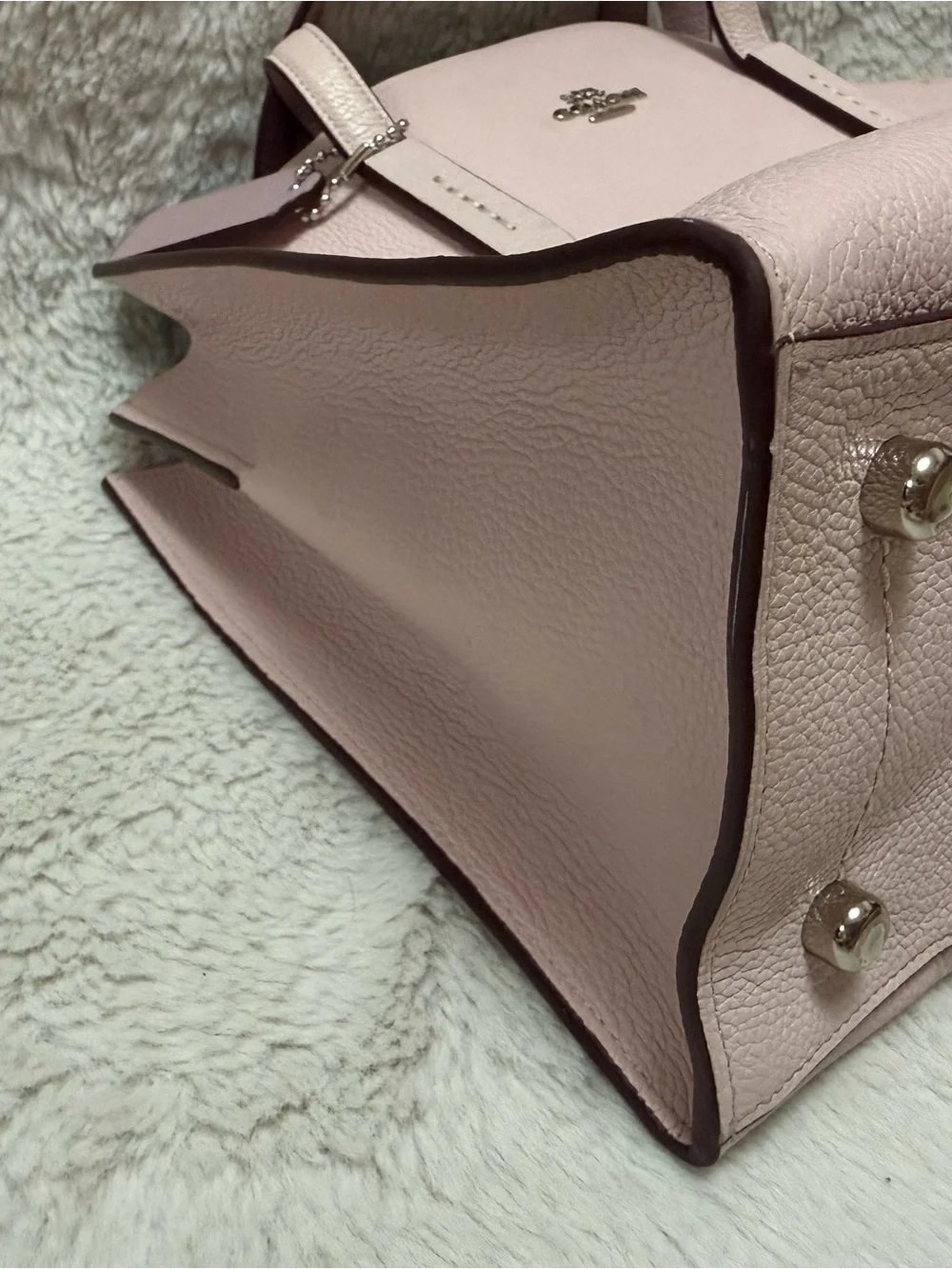 Coach Blush Charlie Carryall Tote with silver Hardware